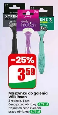 Maszynka do golenia Wilkinson promocja w Dino