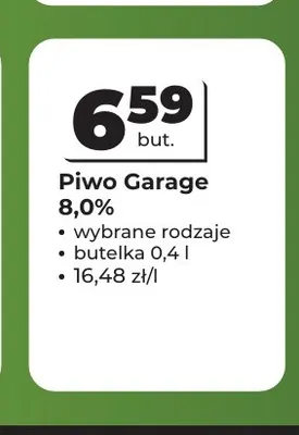 Piwo Garage 8,0% promocja w Odido