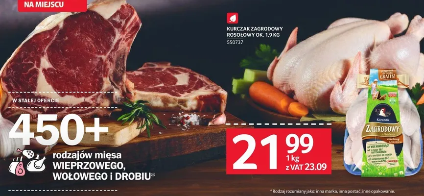Wołowina sezonowana na sucho dry aged beef rib-eye z kością stek luz promocja w Selgros