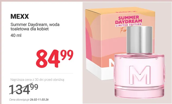 Summer Daydream, woda toaletowa dla kobiet promocja w Rossmann