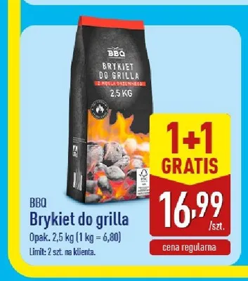 Brykiet do grilla BBQ promocja w Aldi