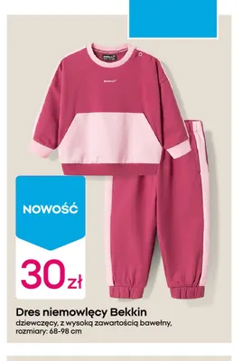 Dres niemowlęcy Bekkin dziewczęcy promocja w Pepco