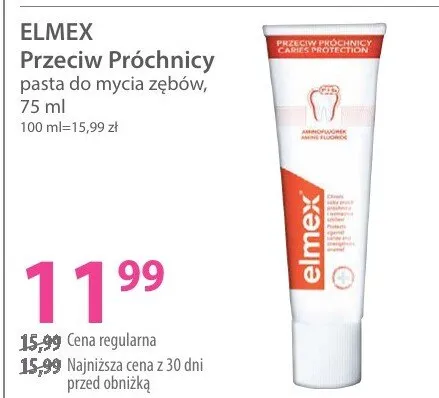 Pasta do mycia zębów Przeciw Próchnicy promocja w Hebe