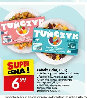 Sałatka z fasolą i tuńczykiem z kuskusem Seko promocja w Twój Market