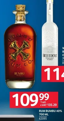 Rum Bumbu 40% 62095 promocja w Selgros