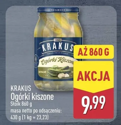 Ogórki kiszone promocja w Aldi