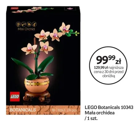 Zestaw klocki Botanicals 10343 Mała orchidea promocja w Empik
