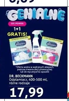 Odplamiacz Dr. Beckmann promocja w Blue Stop