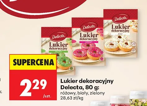 Lukier dekoracyjny biały promocja w Biedronka