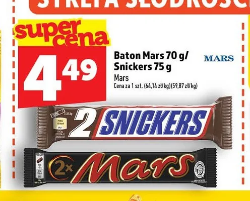 Baton Snickers promocja w TOPAZ