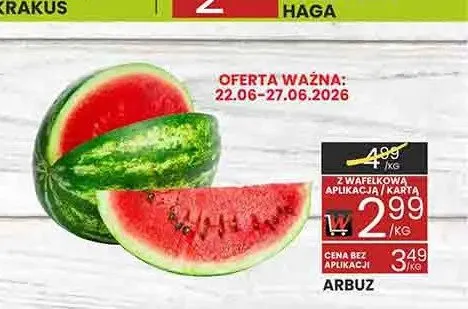 Arbuz promocja w Wafelek