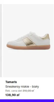 Sneakersy niskie Tamaris biały promocja w Lounge by Zalando