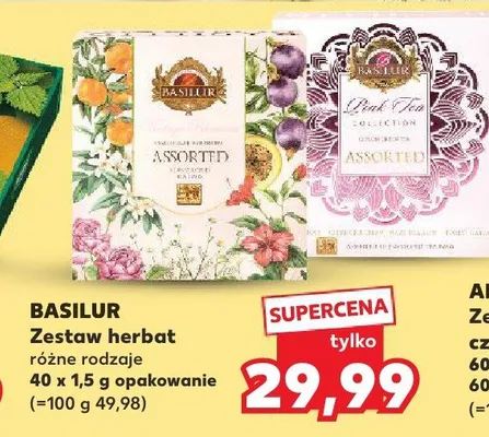 Zestaw herbat różne rodzaje promocja w Kaufland