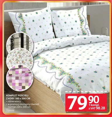 Komplet pościeli z kory 160x200cm promocja w Selgros