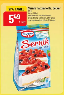 Sernik na zimno Dr. Oetker promocja w POLOmarket