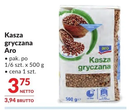 Kasza gryczana Aro promocja w Makro