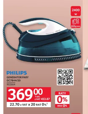 Generator pary GC7844/20 Philips promocja w Selgros