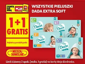 Pieluszki Dada Extra Soft promocja w Biedronka