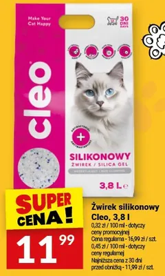 Żwirek silikonowy Cleo promocja w Twój Market