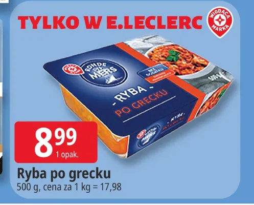 Ryba po grecku Ronde des Mers promocja w Leclerc