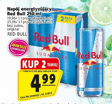 Napój energetyzujący Red Bull original promocja w Prim Market