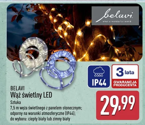 Wąż świetlny LED Belavi ciepły biały promocja w Aldi