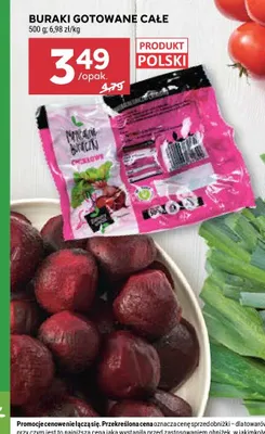 Buraki gotowane całe polskie promocja w Stokrotka