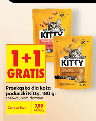 Przekąska dla kota poduszki Kitty serowe promocja w Biedronka