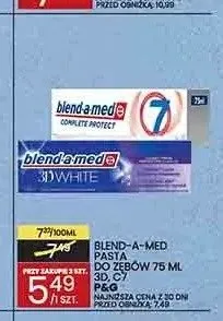 Pasta do zębów Blend-a-med 3D White 75ml promocja w Wafelek