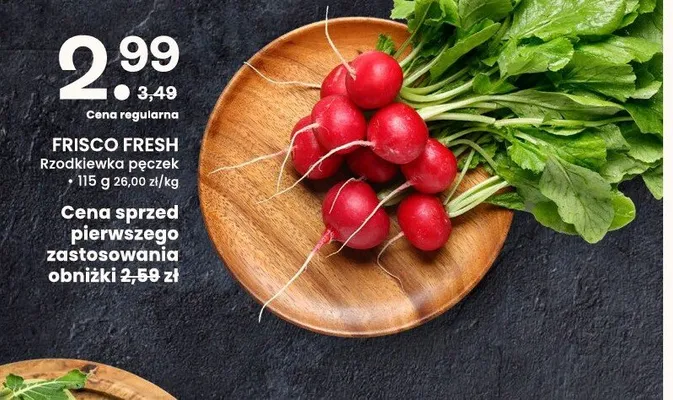 Rzodkiewka pęczek promocja w Frisco