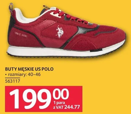Buty męskie US Polo promocja w Selgros