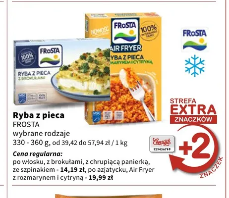 Ryba z pieca Frosta z brokułami promocja w Intermarche