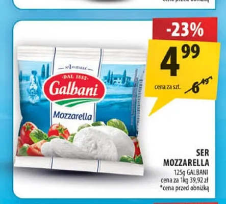 Ser Mozzarella Galbani promocja w Arhelan