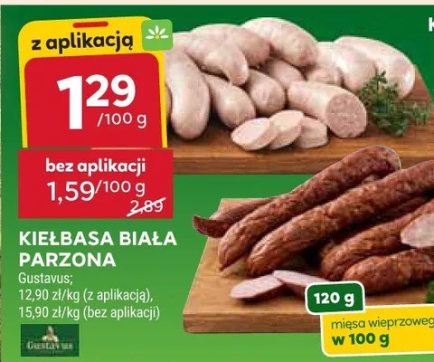 Kiełbasa biała parzona promocja w Stokrotka