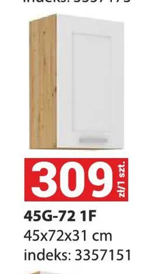 Szafka kuchenna Luna 45g-72 1F 45x72x31cm promocja w Merkury Market
