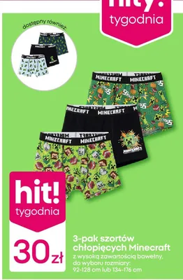 Szorty chłopięce 3-pak promocja w Pepco