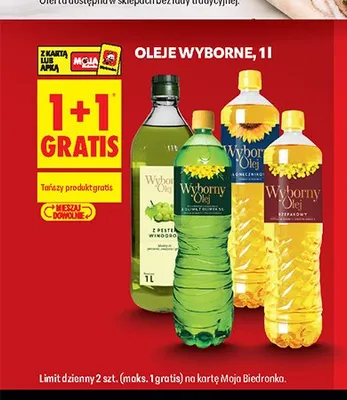 Olej z pestek winogron Wyborny promocja w Biedronka