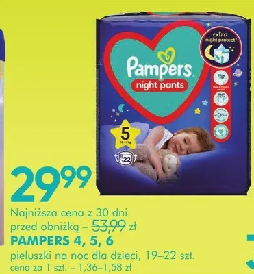 Pieluszki pampers 4,5, 6 promocja w Super-Pharm