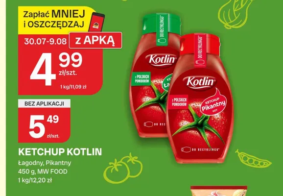 Ketchup Kotlin Pikantny promocja w Chorten