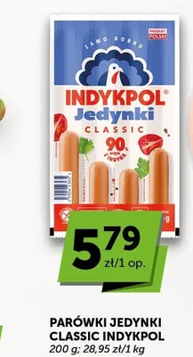 Parówki Jedynki Classic Indykpol promocja w Euro Sklep