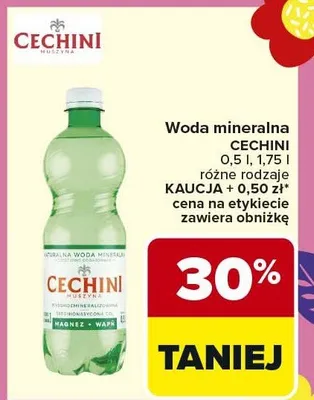 Woda mineralna różne rodzaje promocja w Carrefour Market