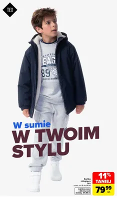 Kurtka chłopięca TEX promocja w Carrefour