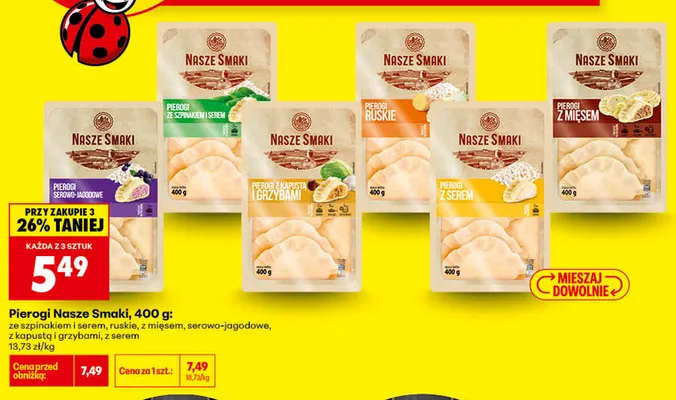 Pierogi Nasze Smaki z mięsem promocja w Biedronka