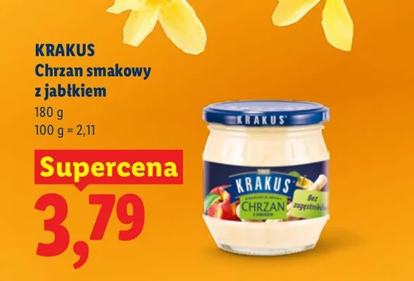 Chrzan smakowy z jabłkiem promocja w Lidl