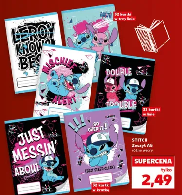 Zeszyt A5 Stitch promocja w Kaufland