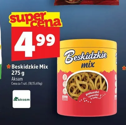 Paluszki i precelki Beskidzkie Mix promocja w TOPAZ