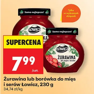 Żurawina do mięs i serów promocja w Biedronka