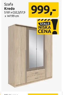 Szafa Kredo promocja w Black Red White
