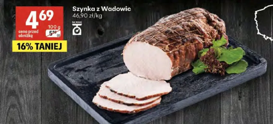 Szynka z Wadowic promocja w Delikatesy Centrum