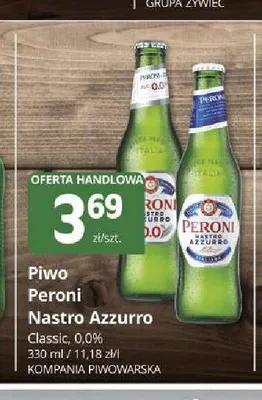 Piwo bezalkoholowe Peroni Nastro Azzurro promocja w Marketvita